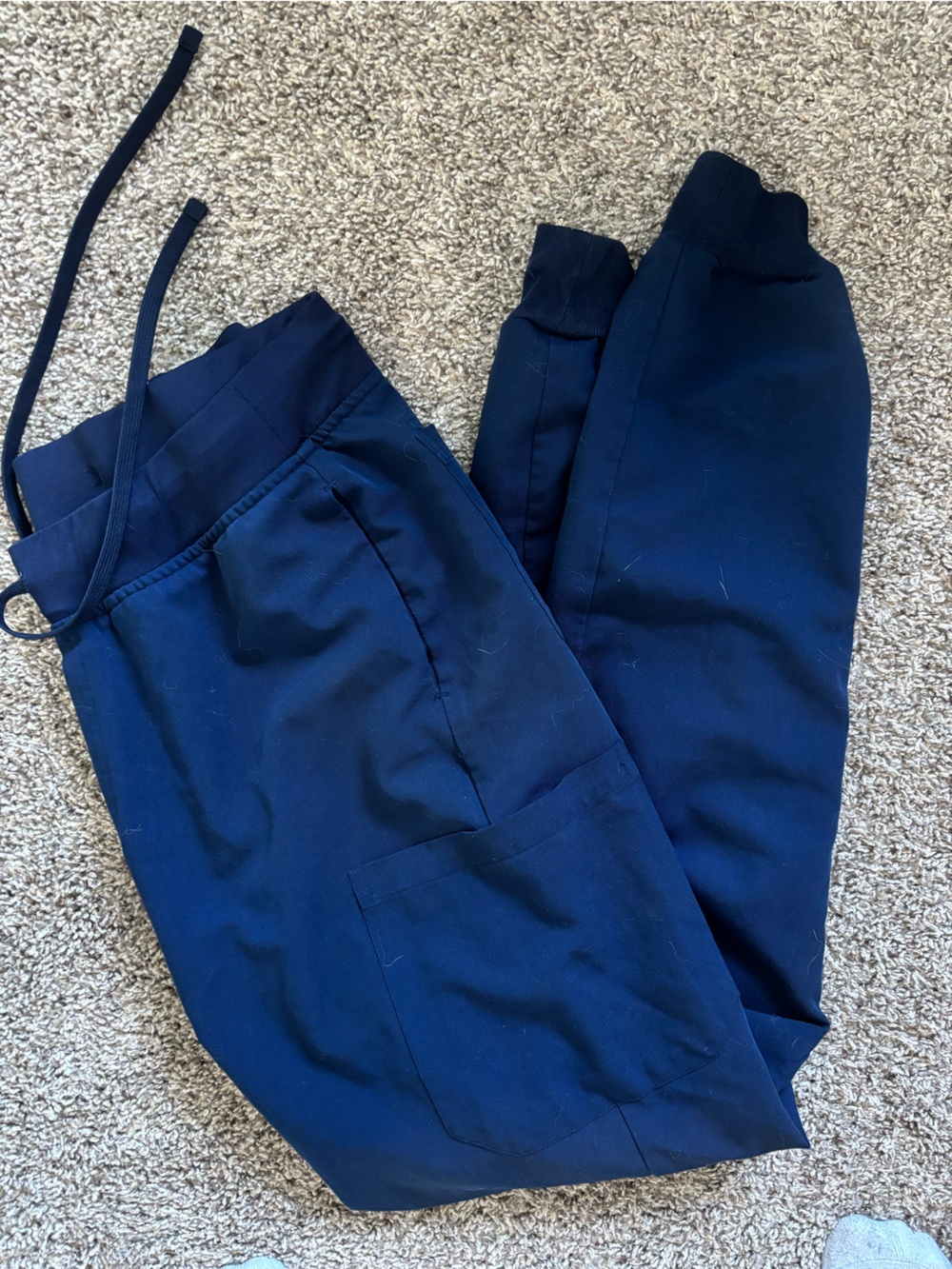 Scrubs Navy Drawstring Jogger Pants for Women